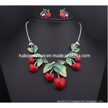 Resin Cherry Necklace Set/Fashion Jewelry Set (XJW13207)